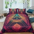thumbnail image 1 of 2/3pcs Bedding Set All-seeing Eye Printed Comforter Cover Set Adult Newly Design Bedspreads,California King (98"x104"), 1 of 6