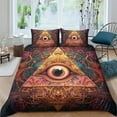 thumbnail image 1 of 2/3pcs Bedding Set All-seeing Eye Printed Comforter Cover Set Adult Newly Design Bedspreads,Full (80"x90"), 1 of 6