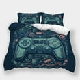 thumbnail image 1 of 2/3pcs Bedding Set Game Controller Printed Bedspreads Kids Adult High Quality Duvet Cover Set,Full (80"x90"), 1 of 5