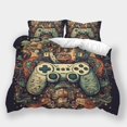 thumbnail image 1 of 2/3pcs Bedding Set Game Controller Printed Duvet Cover Set Teenager High Quality Bedspreads,King (90"x104"), 1 of 5