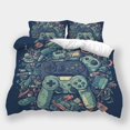 thumbnail image 1 of 2/3pcs Bedding Set Game Controller Printed Duvet Cover Set Teenager High Quality Bedspreads,Twin (68"x86"), 1 of 5