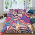 thumbnail image 1 of 2/3pcs Bedding Set Skull Comforter Cover Pillowcase Teen Adult Unique Design Bedroom Decor,Full (80"x90"), 1 of 6