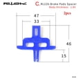 thumbnail image 1 of 2/3pcs Blue Hydraulic Disc Brake Instert Tool Spreader Piston Retainer Brake Caliper Pad Bleed Spacer Bicycle Brake Spacer 2PCS STYLE C, 1 of 8