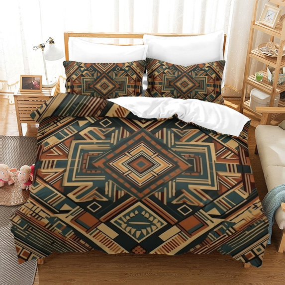 2/3pcs Comforter Cover Set Bohemian Fashion Design Bedspreads Home Textiles Bedroom Decor,Twin (68"x86")