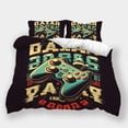 thumbnail image 1 of 2/3pcs Comforter Cover Set Teen Adult Fashion Bedding Set Game Handle Printed Bedspreads,Queen (90"x90"), 1 of 5