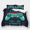 thumbnail image 1 of 2/3pcs Duvet Cover Set Game Handle Printed Bedspreads Children Cartoon Beddding Set,Full (80"x90"), 1 of 5