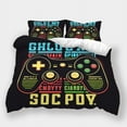thumbnail image 1 of 2/3pcs Duvet Cover Set Game Handle Printed Bedspreads Children Cartoon Beddding Set,King (90"x104"), 1 of 5