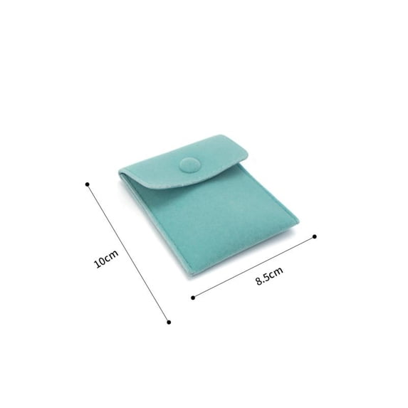 2/3pcs Fashion Jewelry Storage Bag Solid Color Christmas Wedding Gift Package Envelope Bags Necklace Earrings Ring Jewelry Pouch green 8.5x10cm