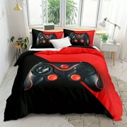 2/3pcs Gamer's Dream Duvet Cover Set - Perfect for Teen Bedroom and Dorm Room - Includes 1 Duvet Cover and 1/2 Pillowcase - Skin-friendly Comforter for Video Game Enthusiasts