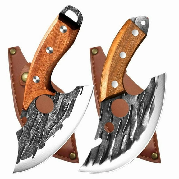 2 or 3pcs Multi functional Stainless Steel Kitchen Knives Set, Bone Cutting Knife, Portable Meat & Vegetable Slicing Knife for Home Cooking and Outdoor Camping