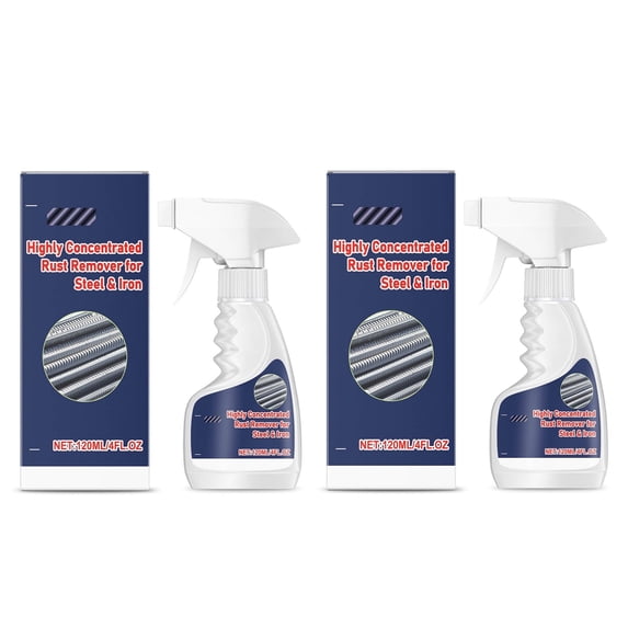 2/3pcs Rust Remover Heavy Duty for Metal, Rust Remover Spray Heavy Duty Metal Cleaner, Rust Stain Remover for Tools, Stainless Steel, Automotive Parts, Fast Acting Rust 120ml