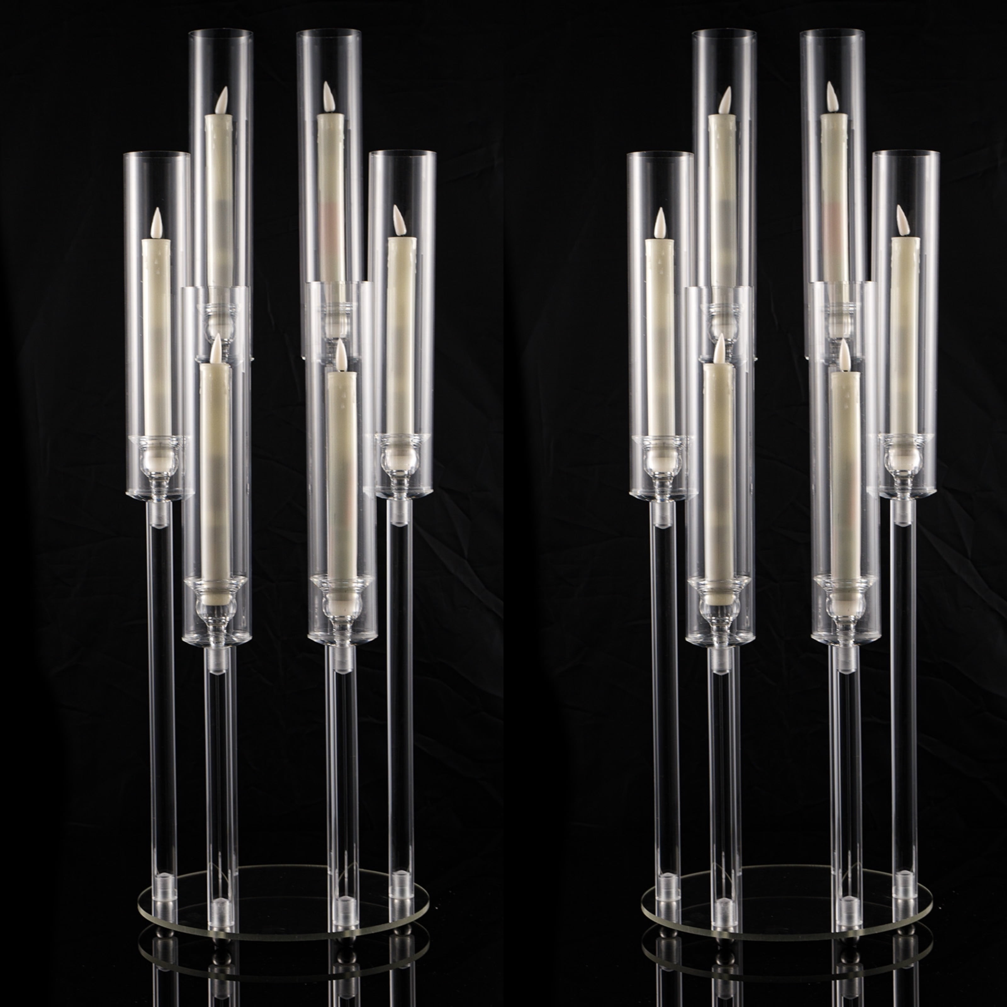 2/4/10/12/20pcs Christmas Acrylic Candleholders for Wedding Bulk, 26