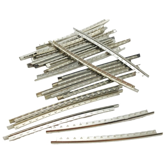 2.4/2.7/2.9mm Guitar Frets Wire 24 Frets Acoustic Guitar Fret Wire Set Cupronickel Guitar Fretboard Wire 24 Pieces Sets