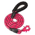thumbnail image 1 of 2/4/5/6FT Dog Leash, Heavy Duty Rope Leashes, Reflective Nylon Pet Lead with Aluminum Quick Release/Locking Tactical Frog Clip for Small Medium and Large Dogs, 1/2 inch, 1 of 5