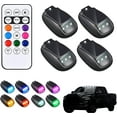 thumbnail image 1 of 2/4/5PCS Solar Cab Lights, 2026 New Solar Car Roof RGB Strobe Light, No Drill Solar Powered Cab lights, with Remote Control, Vibration,For Truck Suv Rvs (4PCS), 1 of 7