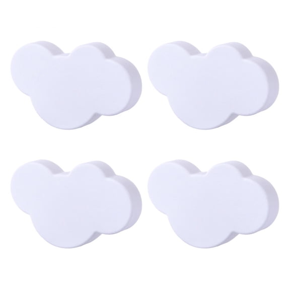 2/4/6/10Pcs Cartoon Cloud Furniture Handles Children Room Knobs Handles PVC Drawer Pull Handle Door Knob for Kids Drawer Cabinet Pulls