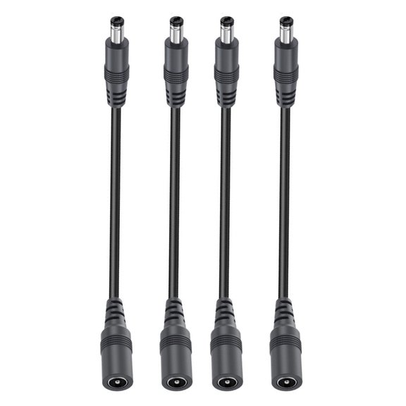 2/4/6/8/10pcs DC5.5x2.1mm Power Extension Cord 22AWG Power Charging Adapter Flexible Power Extension Cable Enduring