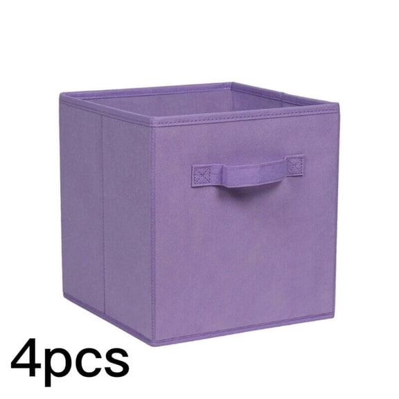 2/4/6/8 DIY Storage Cube Boxes Drawer for Toy/Book/Clothes Organiser Foldable