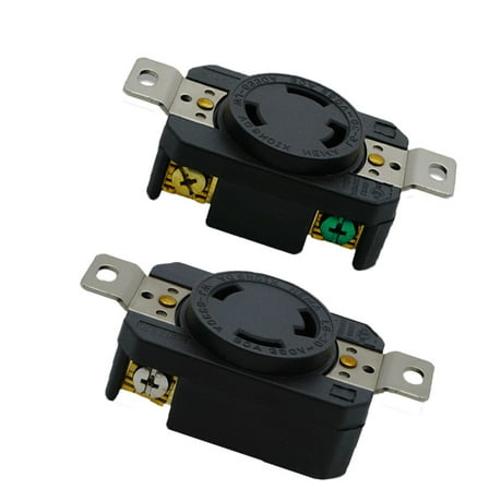 2/4/6/8-pk NEMA L6-30R Female Twist Lock 30A 250V 3 Wire Locking Receptacle