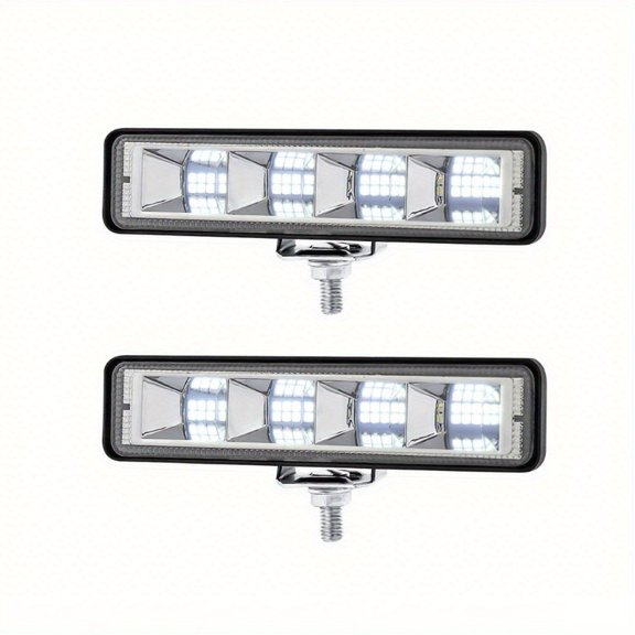 2/4/6/8pcs Straight-shaped LED Work Light White Light with Wide Application-Universal for Car, Truck, Pickup, Boat, SUV, Ect.