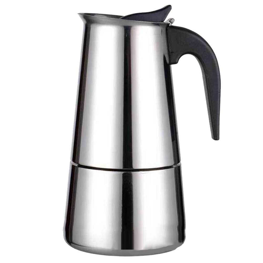 2/4/6/9 Cups Moka Pot Coffee Maker,Stainless Steel Moka Pot