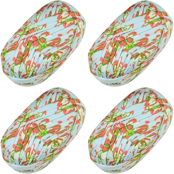 2/4/6 Pack Beginner T-Shirt Yarn Elastic Fabric Crochet Cloth Yarn for DIY Knitting, Spaghetti Yarn Thick Knitting Yarn for Hand DIY Bag Blanket Cushion Crocheting Projects