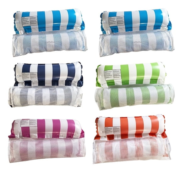 2/4/6 Pack Inflatable Pool Floats for Adults - Classic Striped Swimming ...
