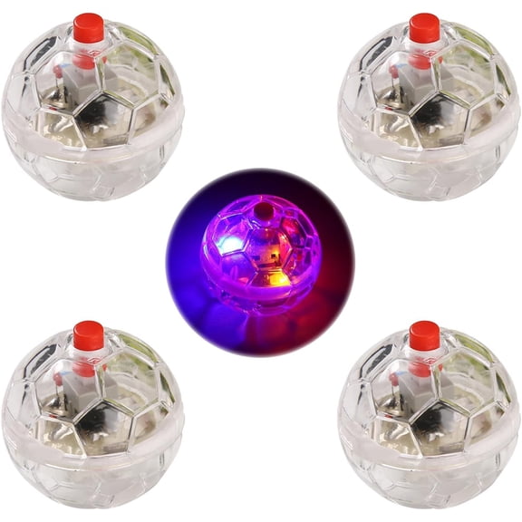 2/4/6 Pieces Ghost Hunting Cat Ball Multi-Color Flash LED Glowing Interactive Ball Pet Toys for Dog Cat Animals Activity