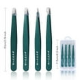 thumbnail image 1 of 2/4/6Pcs Beauty Tools Eyebrow Tweezer Stainless Steel Hair Removal Clip for Eyelash Extension Tweezer Colorful Professional Make, 1 of 9