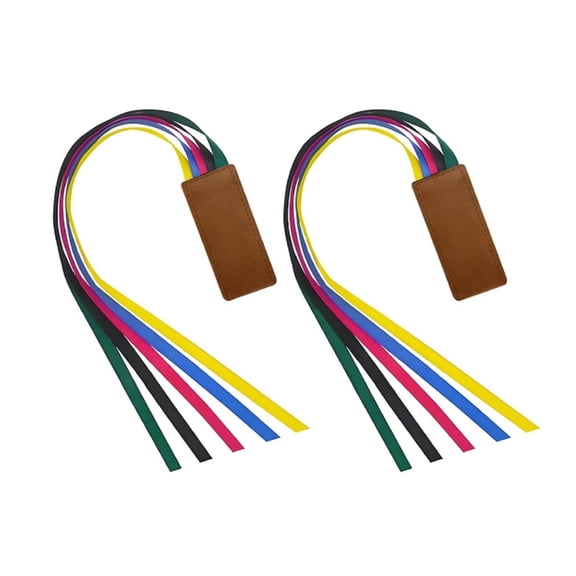 2/4/6Pcs Leather Bible Bookmarks with Colorful Tassels Colored Ribbons Bookmarks For Religious Book Novel Daily Reading