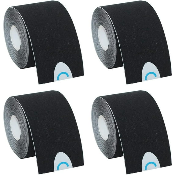 2/4/6Rolls Waterproof Breathable Kinesiology Tape, Athletic Elastic Kneepad Muscle Pain Relief Knee Taping for Gym Fitness Running Tennis Swimming