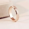 thumbnail image 1 of 2/4/6mm Rose Gold Frosted Stainless Steel Wedding Band Ring Men/Womens Size 4-13, 1 of 8