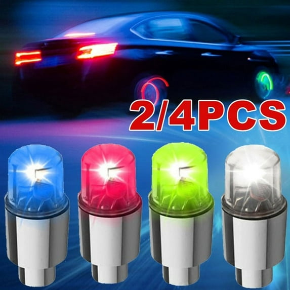 2/4/8/16/20 Pcs Car Tire Light Bicycle Light Bike Lamp Colorful Wheels Light Decorative Lights Tire Flash Lamp for Bicycle Car Accessories