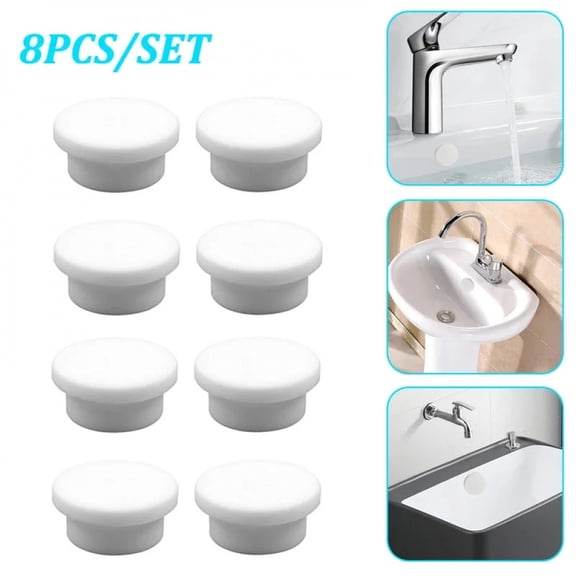 2/4/8/16PC Bathroom Rubber Wash Basin Overflow Ring Kitchen Sink Washbasin Drain Seal Stopper Bathtub Drain Cap Plug Accessories