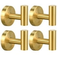 thumbnail image 1 of 2/4/8 Pack Towel Hooks, Robe Hook, Bathroom Coat Hook Wall Mounted, SUS304 Stainless Steel Bathroom Hooks, Towel Hook for Bedroom Kitchen Hotel Office(2 Pack Brushed Nickel), 1 of 7