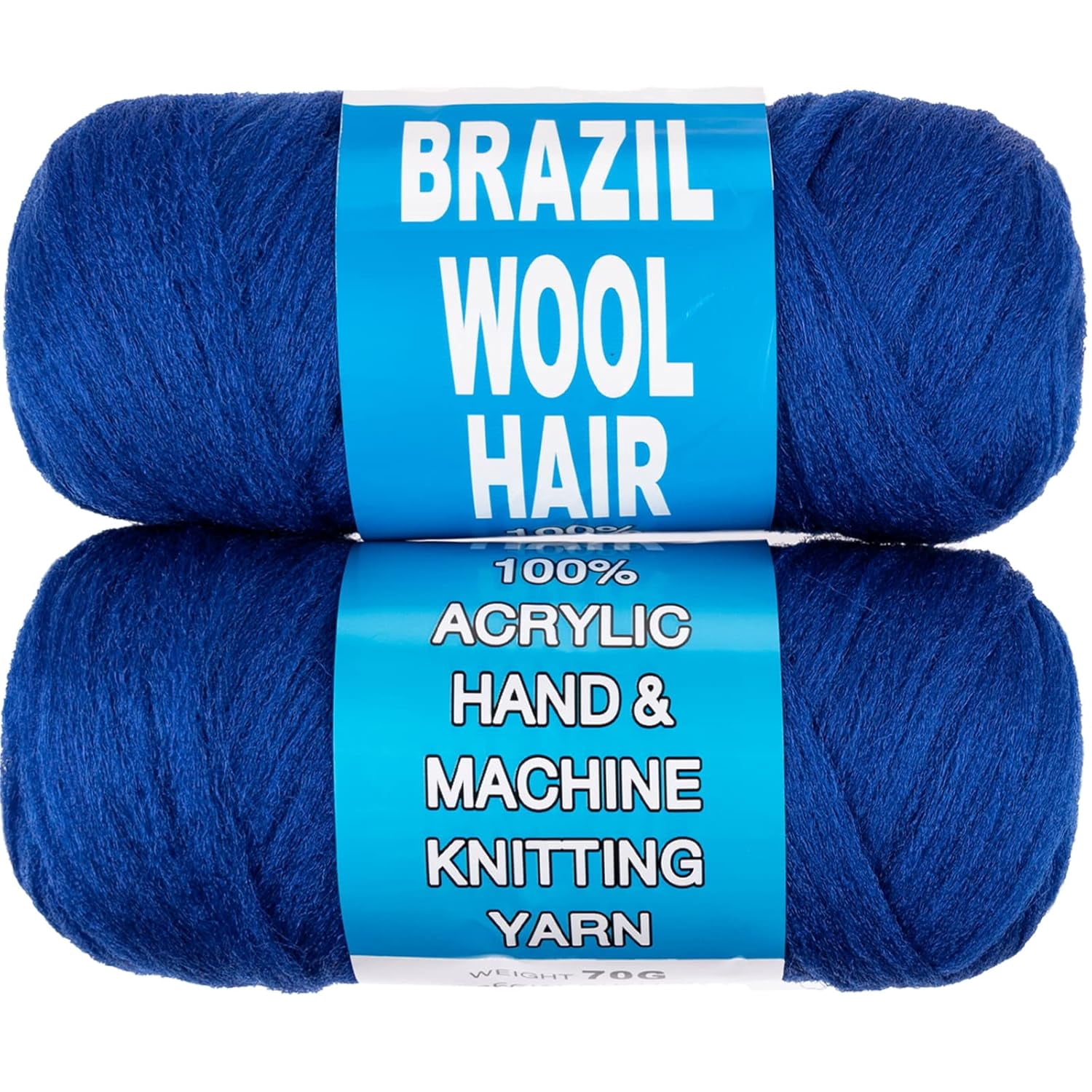 2/4/8 Rolls Brazilian Wool Hair for Braiding Acrylic Hand Knitting Wool Yarn for Soft Locs Crochet Hair Jumbo Braids Twist Braiding Hair Extensions