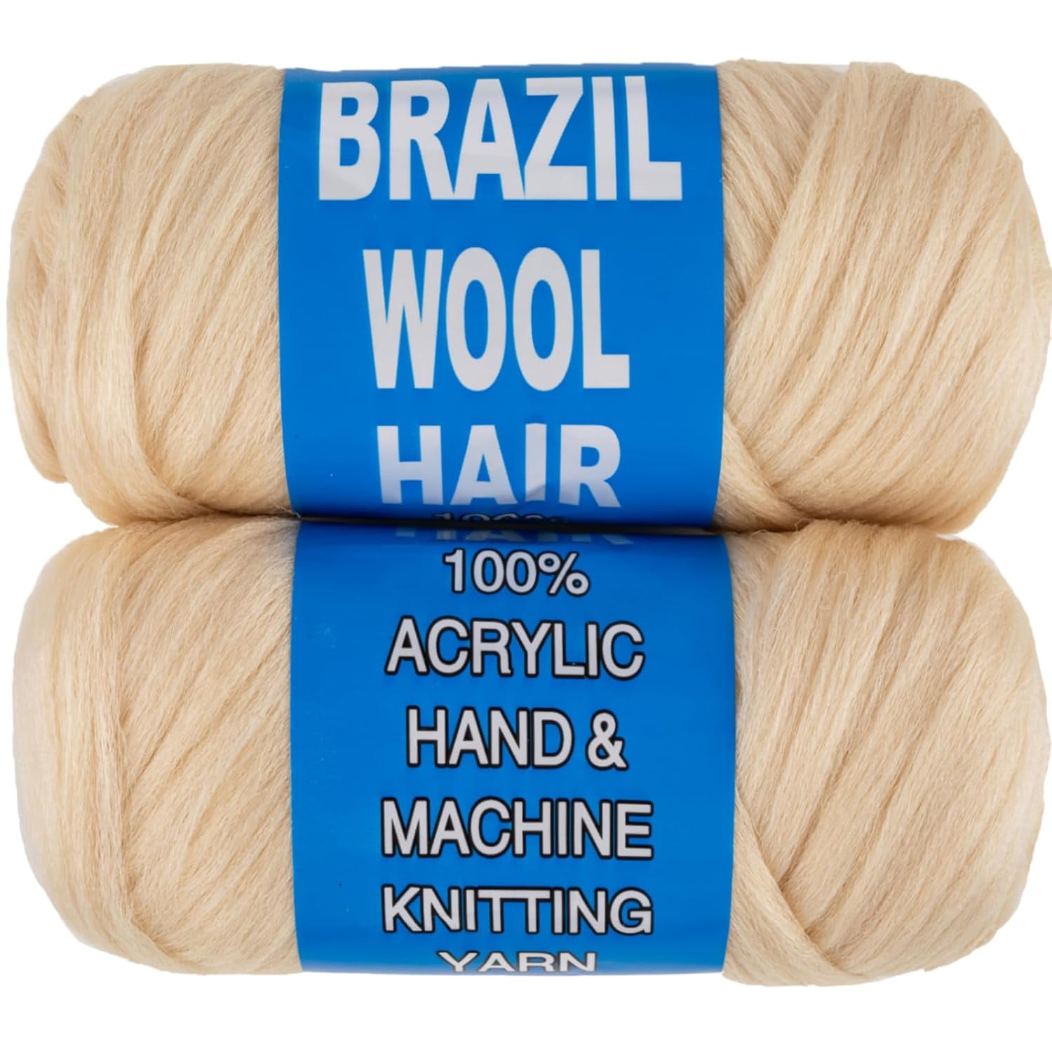 2/4/8 Rolls Brazilian Wool Hair for Braiding Acrylic Hand Knitting Wool Yarn for Soft Locs Crochet Hair Jumbo Braids Twist Braiding Hair Extensions