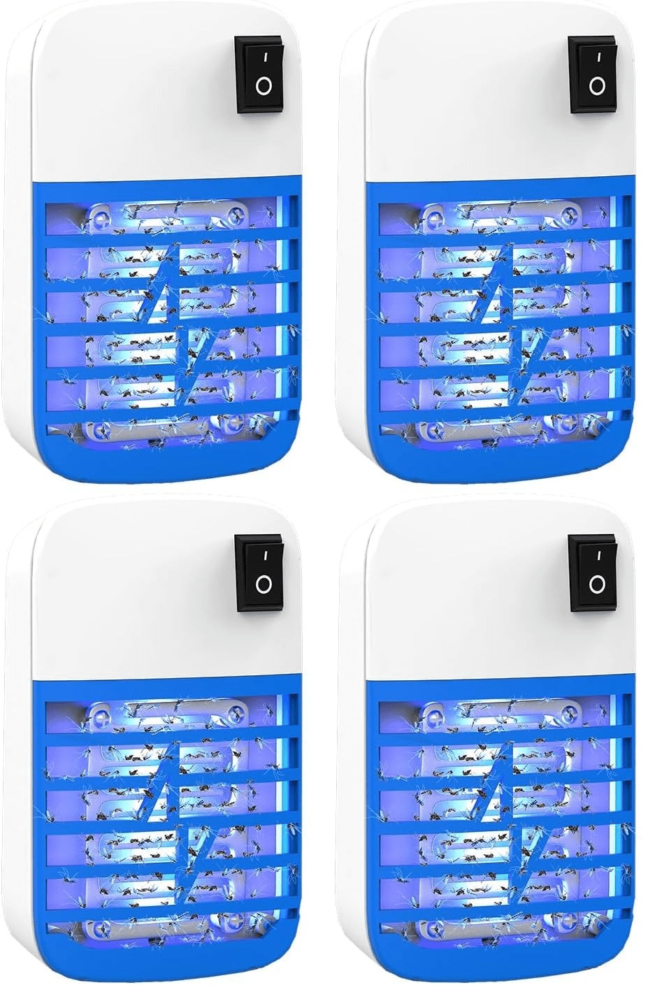 2/4/8Pcs Electric Plug In Mosquito Killer Zapper Lamp Indoor Fly Bug Insect Trap
