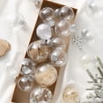 thumbnail image 1 of 2.4" Clear Fillable Plastic Christmas Balls Ornament, 12Pcs DIY Craft Xmas Tree Decor Balls Fillable Bauble Ornament Balls for Holiday Wedding Party Decoration, 1 of 9
