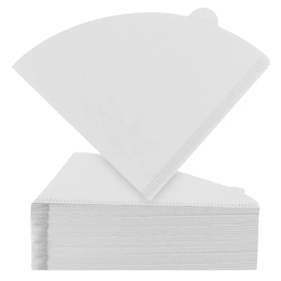 2-4 Cup Cone Coffee Filters Size 02 - 300ct Natural & White Unbleached Paper Filters for Pour Over and Drip Coffee Makers