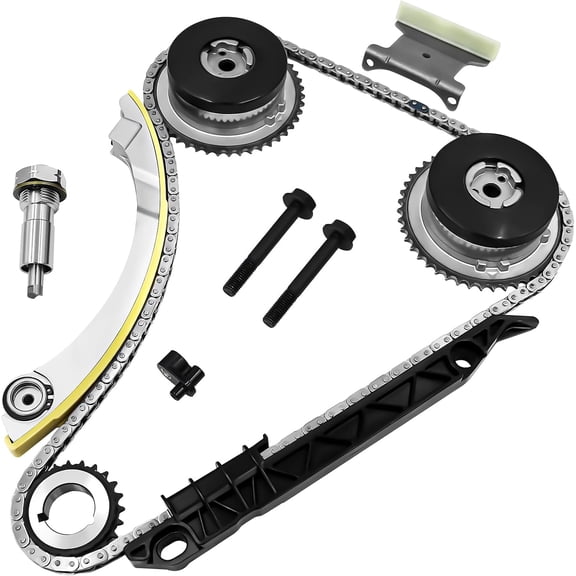 2.4 Ecotec Timing Chain Kit W/VVT Sprocket 9-4201SAVVT1 Compatible with 2011-2017 Chevy Equinox Malibu, GMC Terrain, Buick Verano Regal Lacrosse kit de cadena de tiempo de