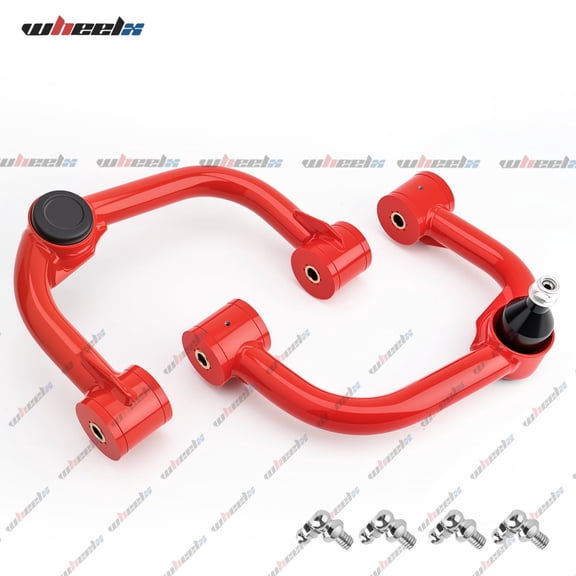 2-4" Front Upper Control Arms Compatible with F-150 2004-2020, Expedition Lincoln Navigator 2007-2015, Lincoln Mark LT w/Ball Joint 2006-2008 Replacement Factory/Stock Suspension Arms, Red