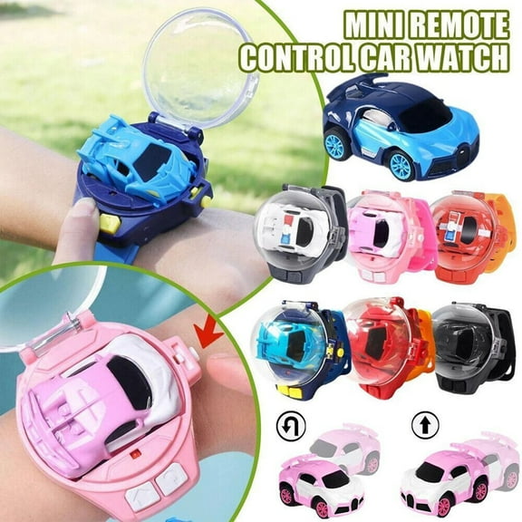 2.4 GHz Mini Remote Control Watch Alloy Car Toys with USB Charging RC Car Gift for 3-12 Years Old Boys and Girls