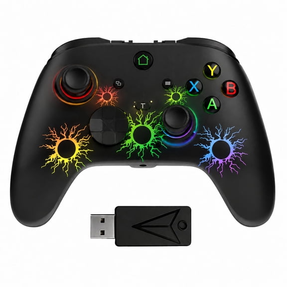 2.4 GHz Wireless Controller Compatible for Xbox One/S/X /PC/Android, Battery 600mAH, Support Macro Definition, Custom Programming Double Shocks