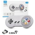 thumbnail image 1 of 2.4 GHz Wireless Controller for SNES Classic Edition&NES Classic Edition,LUXMO Wireless SNES USB Classic Controller Gamepad for Windows Laptop PC Mac Raspberry PI System, 1 of 4