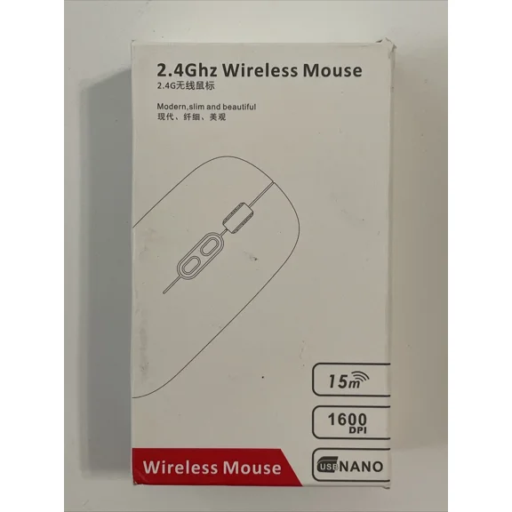 2.4 Ghz Wireless Mouse, Pink