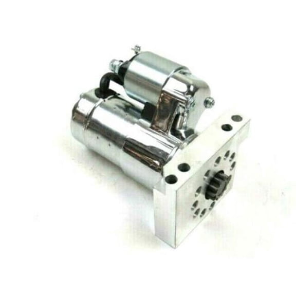 2.4 HP Hitachi Style Starter 168 S-L Flywheel for SB-BB Chevy, Chrome