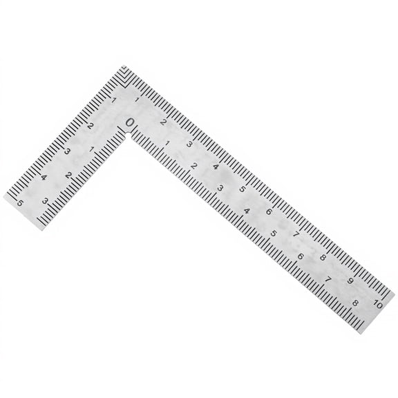 24 Inch Carpenter Square Tool Flat, Ymapinc Small Framing for Woodworking, Stainless Steel Metal L Ruler Engineer, Tools