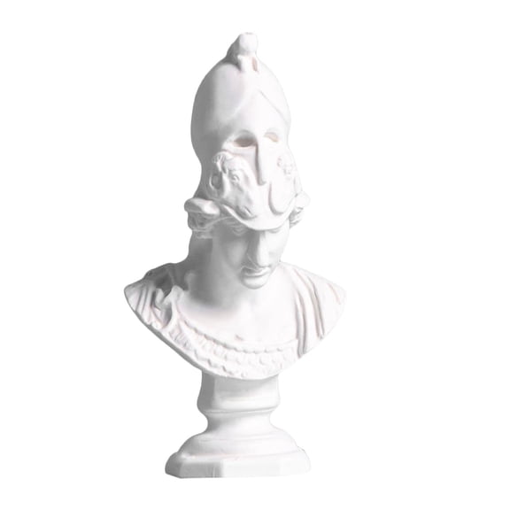 2.4 Inch Classic Resin Greek Head Bust Statue Sculpture Figurine for Home Decor Statue