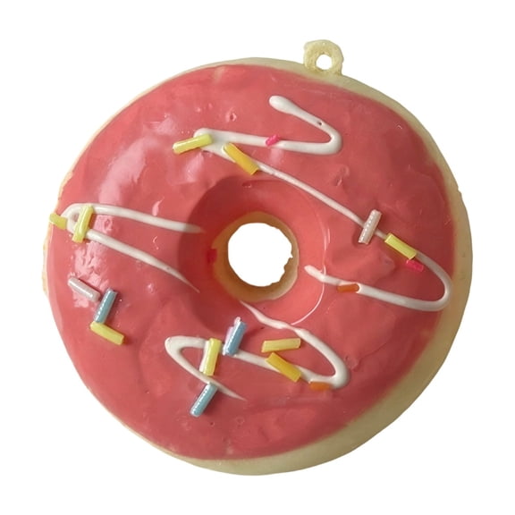 2.4 Inch Donut PU Simulation Bread Slow Rising Squishy, Realistic Food Stress Relief Sensory Fidget, Soft Stress & Anxiety Relief Squeeze, Party Favors Goodie Bag Fillers